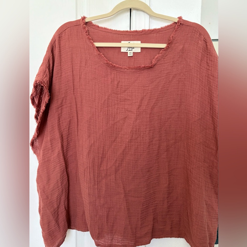 Gauze boho top